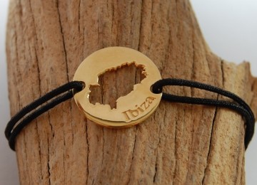 Ibiza Bracelet gold plated 21mm with name