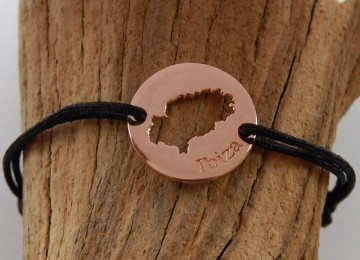 Ibiza Bracelet rose gold 21mm with name