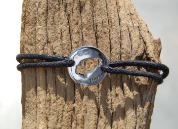 Ibiza Bracelet silver 16mm with one zirconia