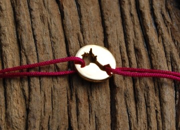Formentera Bracelet 10mm gold plated, without name