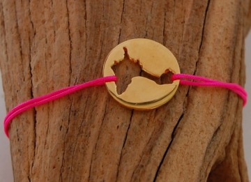 Formentera Bracelet 16mm gold plated, without name