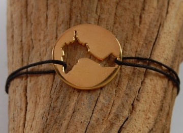 Formentera Bracelet 21mm gold plated, without name