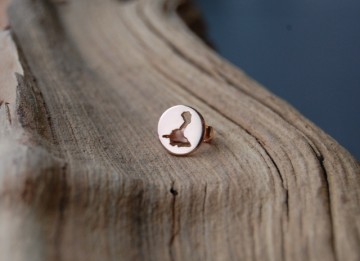 Formentera Charm 10mm rose gold plated