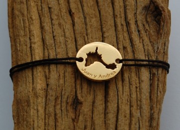 Formentera Juan Y Andrea Bracelet 16mm gold plated