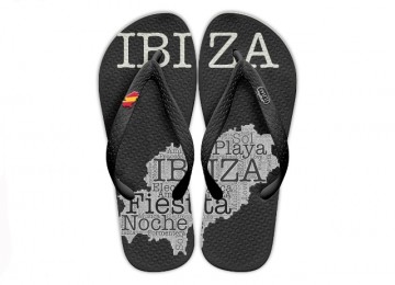 Ibiza Flip-Flops black/black for men