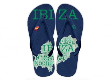 Ibiza Flip-Flops blue/green for men