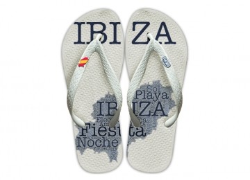 Ibiza Flip-Flops white/white flag for men
