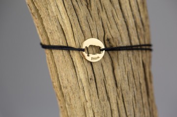 Ibiza Bracelet gold plated 10mm with name