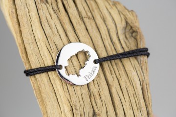 Ibiza Bracelet silver 21mm with name