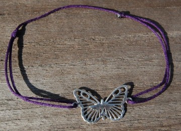 Butterfly silver 20mm 