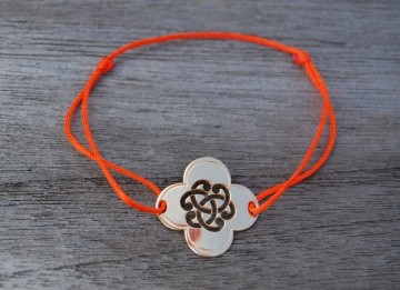 Clover Bracelet Arabesque gold plated, 20mm