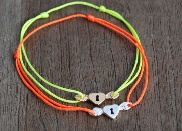 Heart with Wings 15mm silver or gold plated