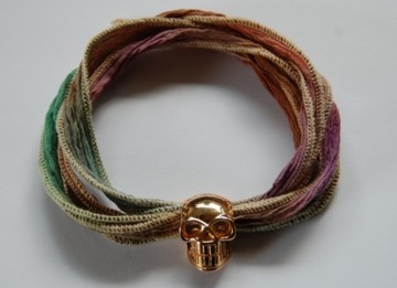Skull Bracelet gold plated