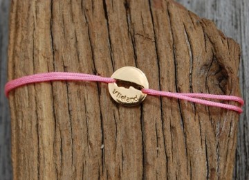 Vlieland Bracelet gold plated silver 10mm